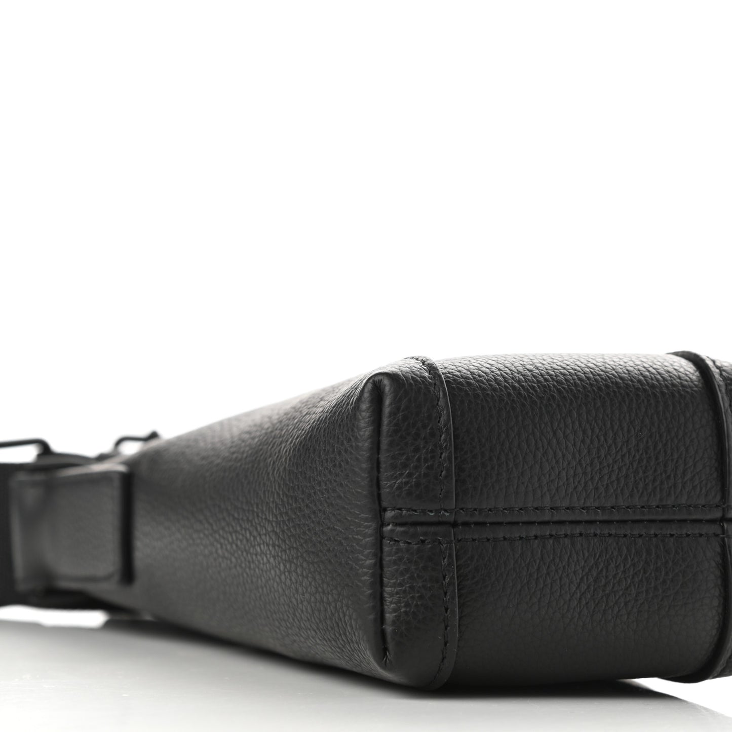 Calfskin Hourglass Phone Holder Bag Black
