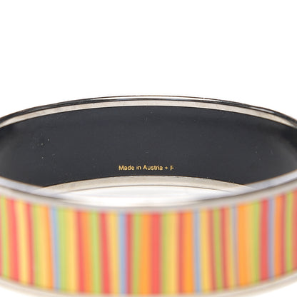 Hermes Enamel Printed Stripes Wide Bracelet 70 4 of 4