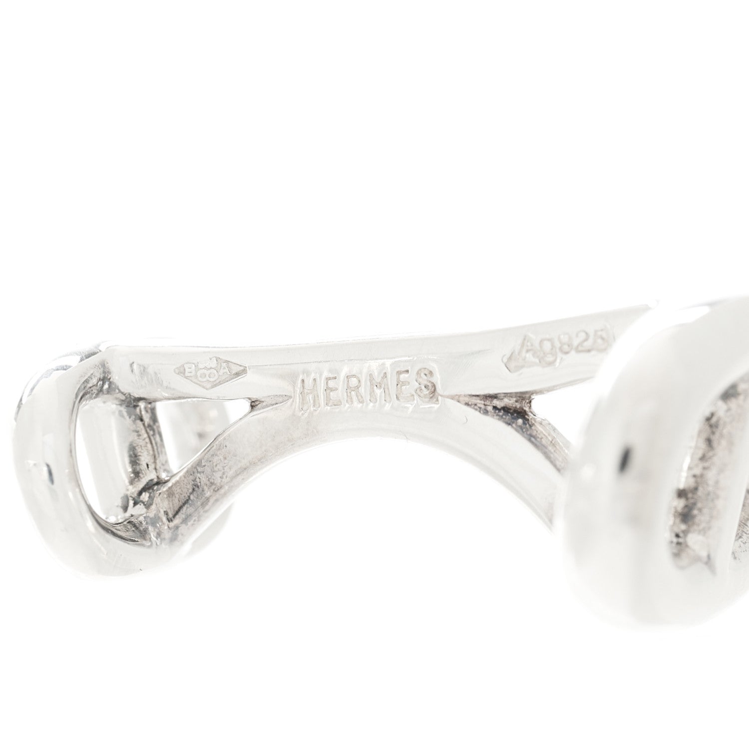 Hermes Sterling Silver Marine Cufflinks 5 of 5