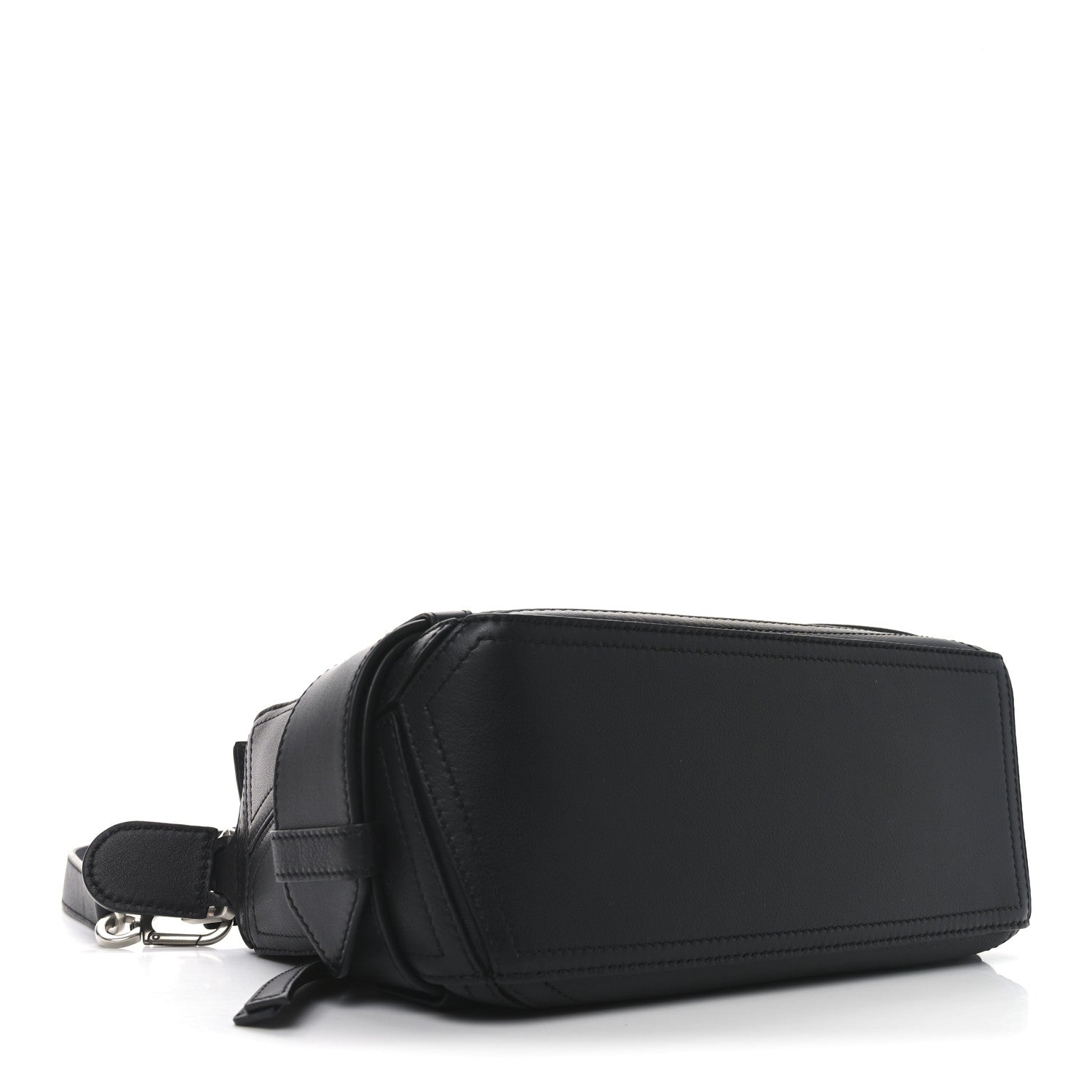 Loewe Shiny Calfskin Small Puzzle Biker Bag Black 4 of 9