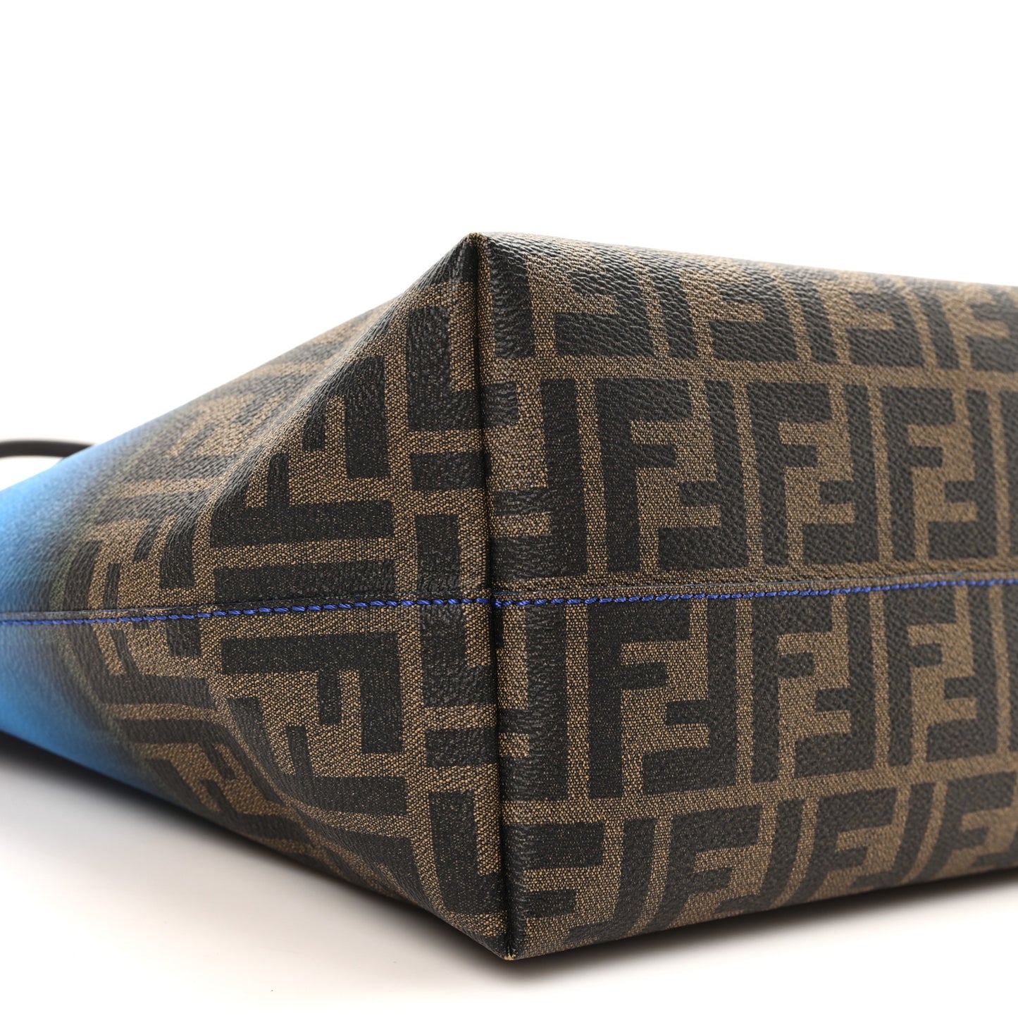 Ombre Zucca Spalmati Medium Roll Tote Tobacco Turquoise