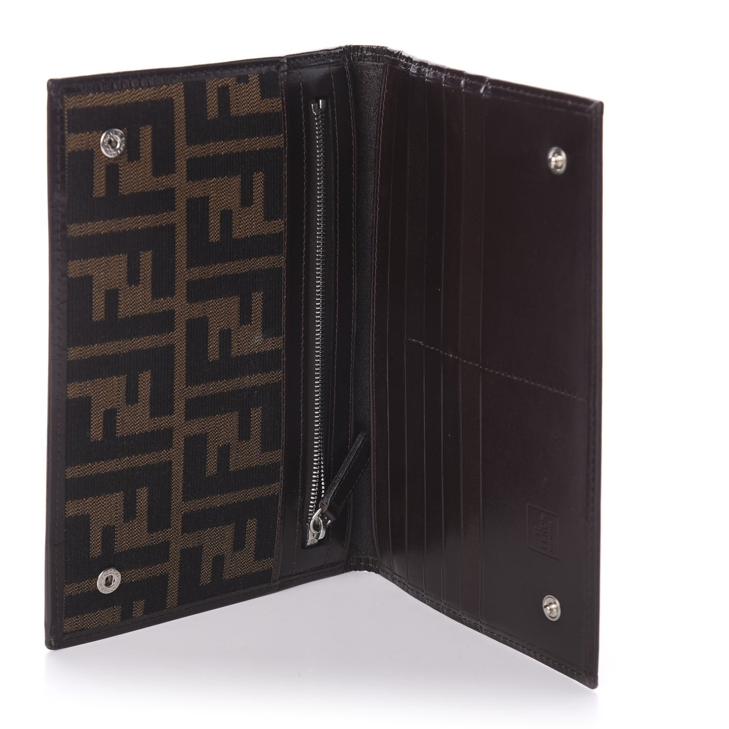 Jacquard Calfskin FF Wallet Tobacco