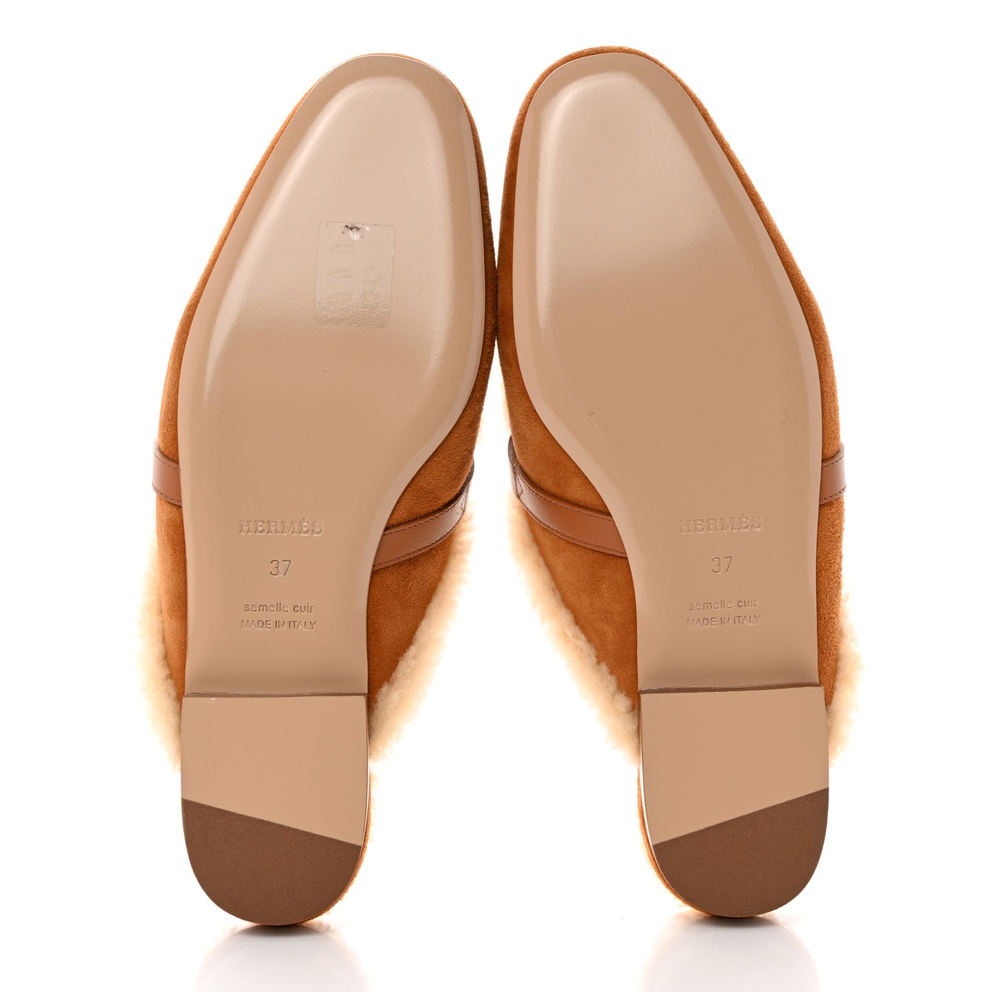 Suede Goatskin Woolskin Womens Oz Mules 37 Naturel