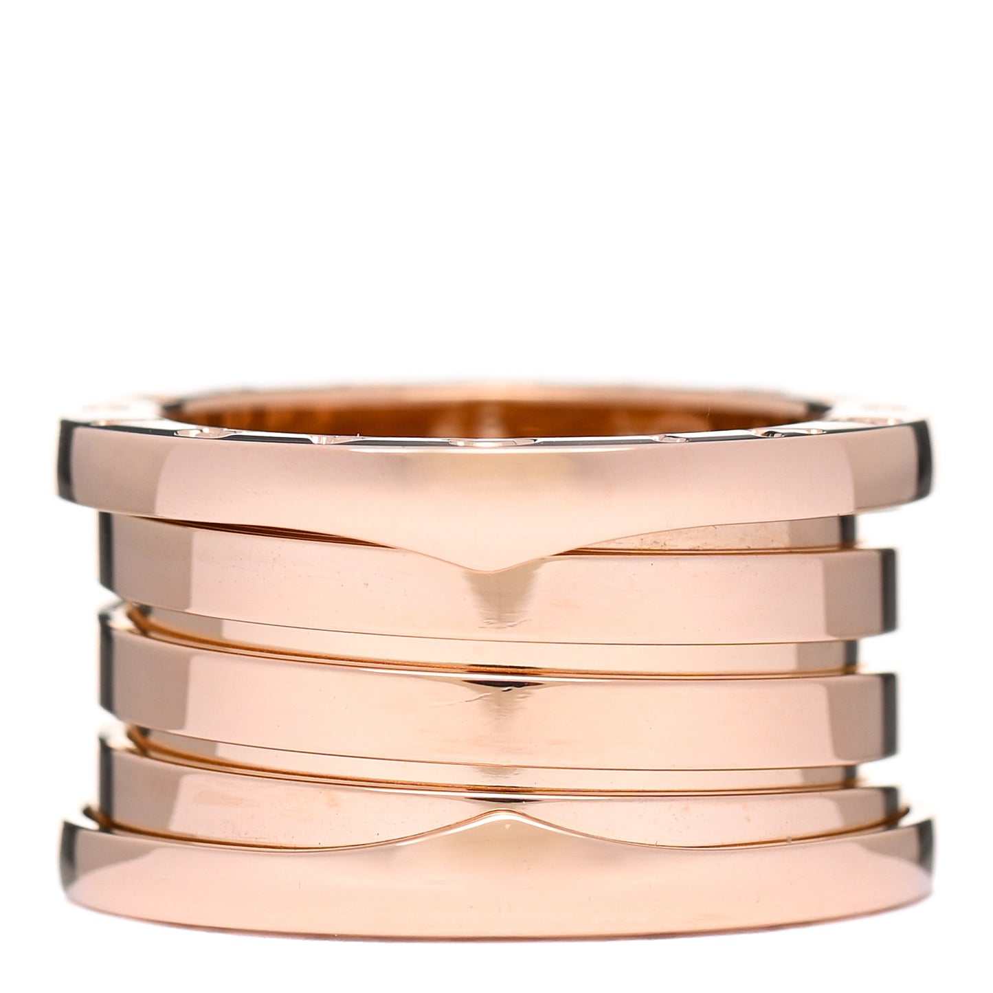 18K Rose Gold B.Zero1 Four-Band Ring 49 4.75