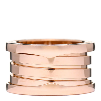 Bulgari 18K Rose Gold B.Zero1 Four-Band Ring 49 4.75 1 of 8