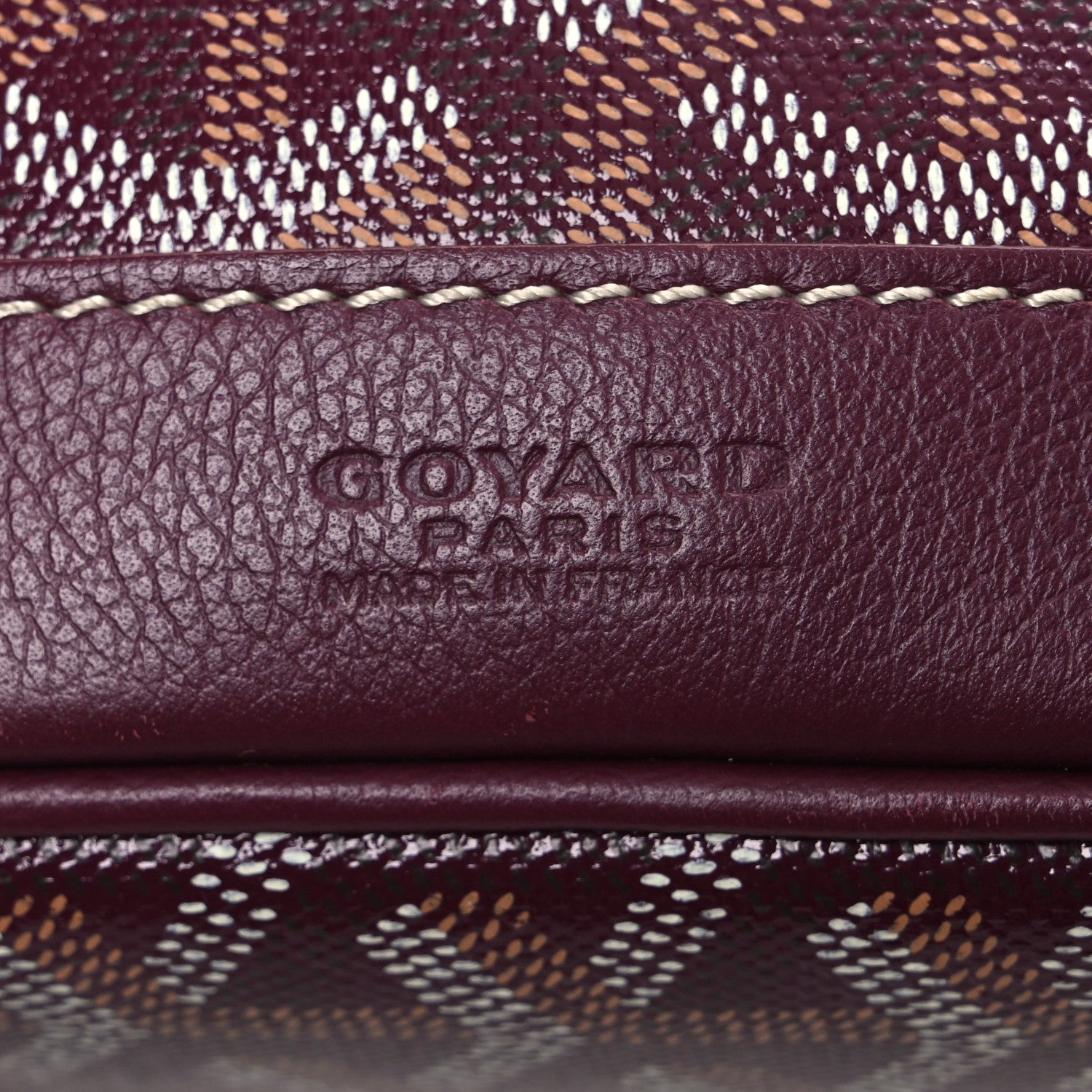 Goyard Goyardine Petit Flot Bucket Bag PM Burgundy 6 of 10