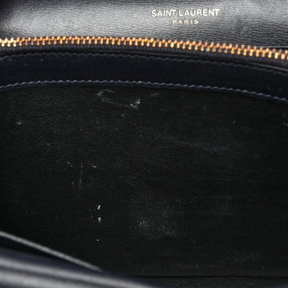 Saint Laurent Smooth Calfskin Monogram Sulpice Chain Wallet Navy 11 of 17