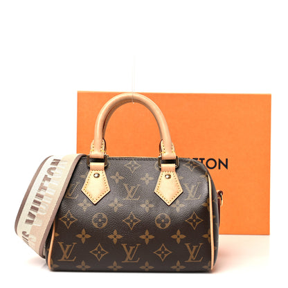 Louis Vuitton Monogram Speedy Bandouliere 20 Beige 10 of 10