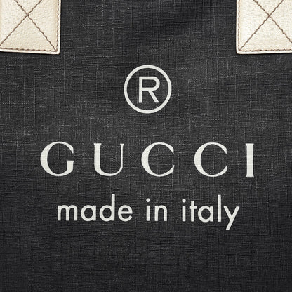 Gucci Coated Canvas Large Logo Tote Black 8 of 11
