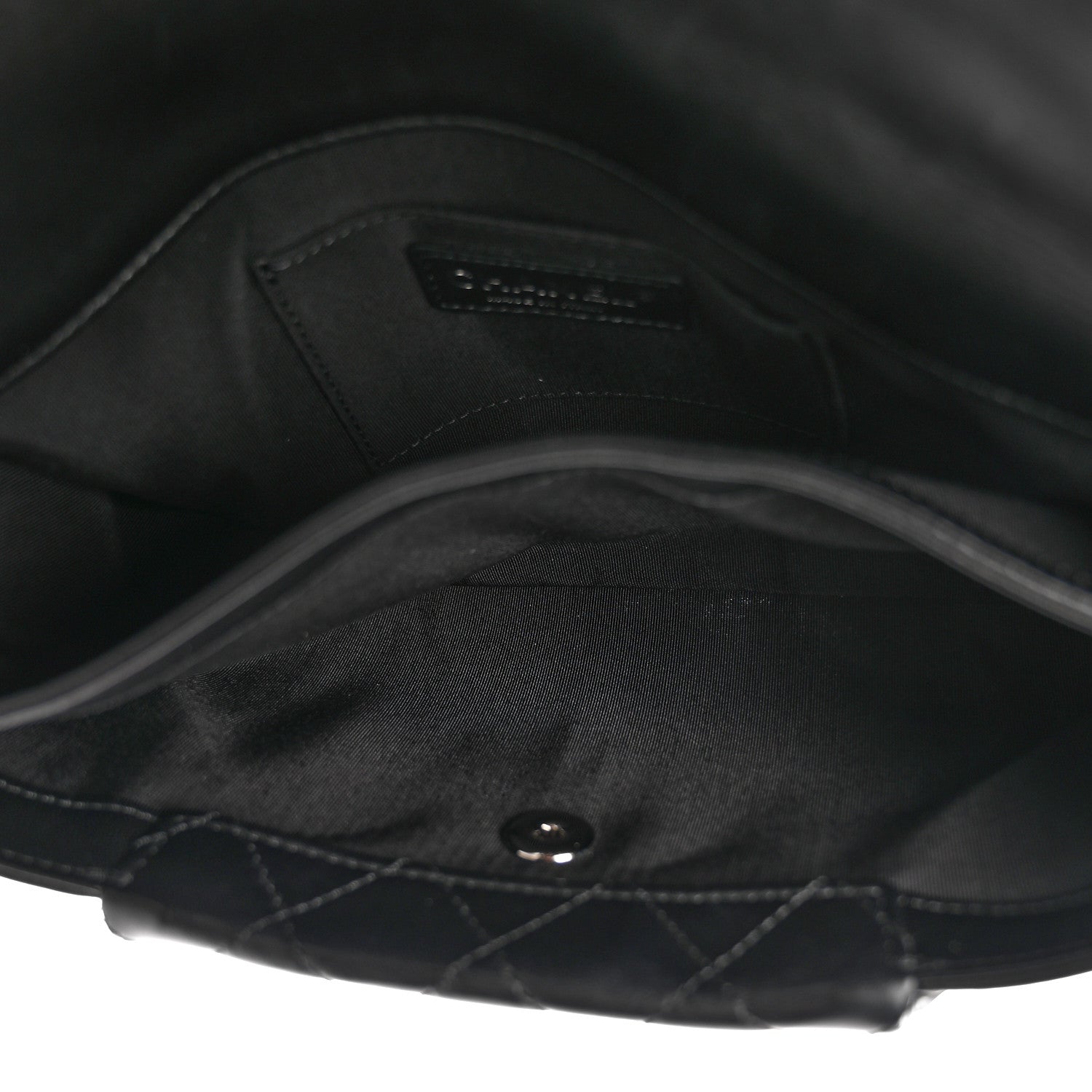 Chanel Lambskin Quilted Fold Up Again Clutch Black 9 of 18