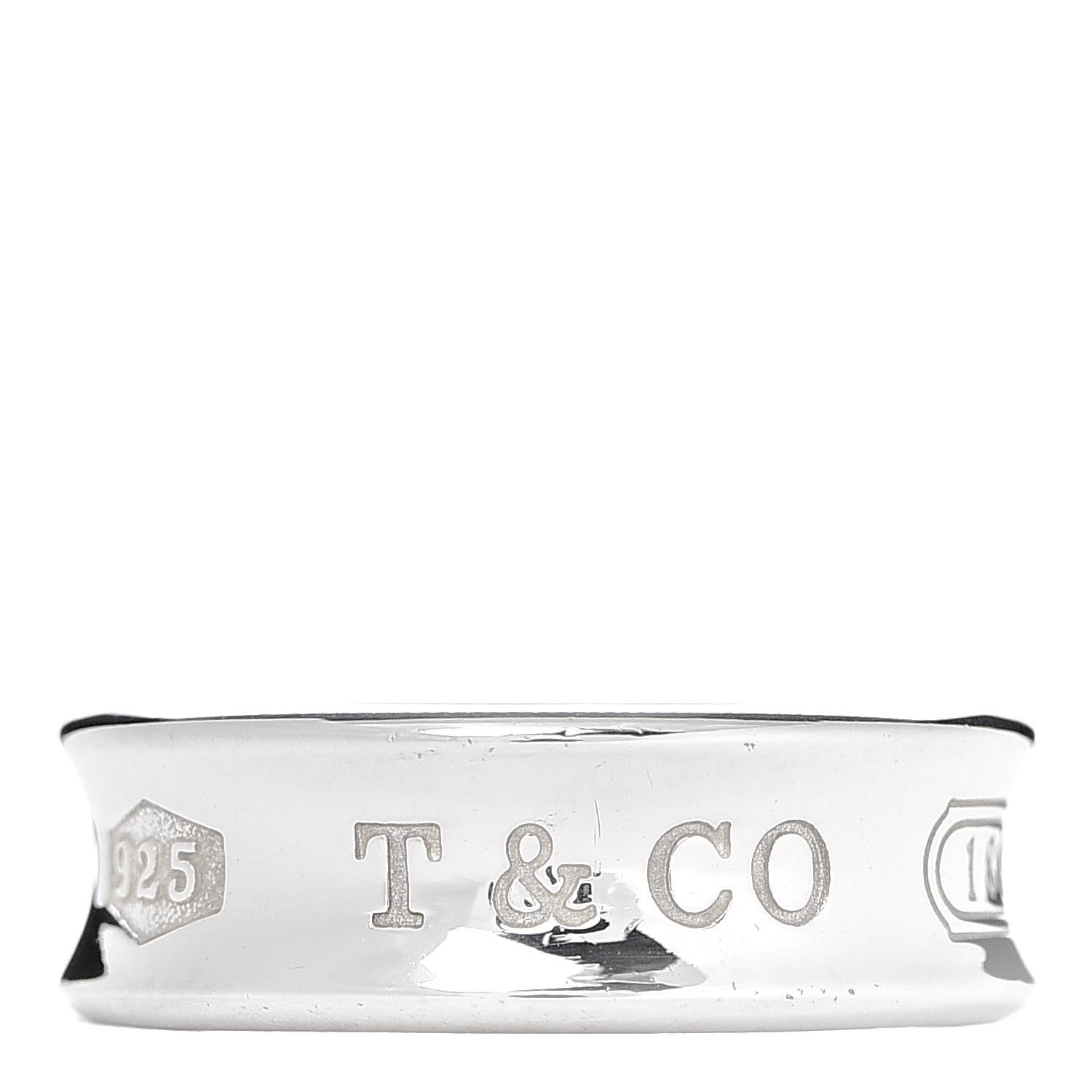 Tiffany Sterling Silver 1837 Band Ring 53 6.25 1 of 5