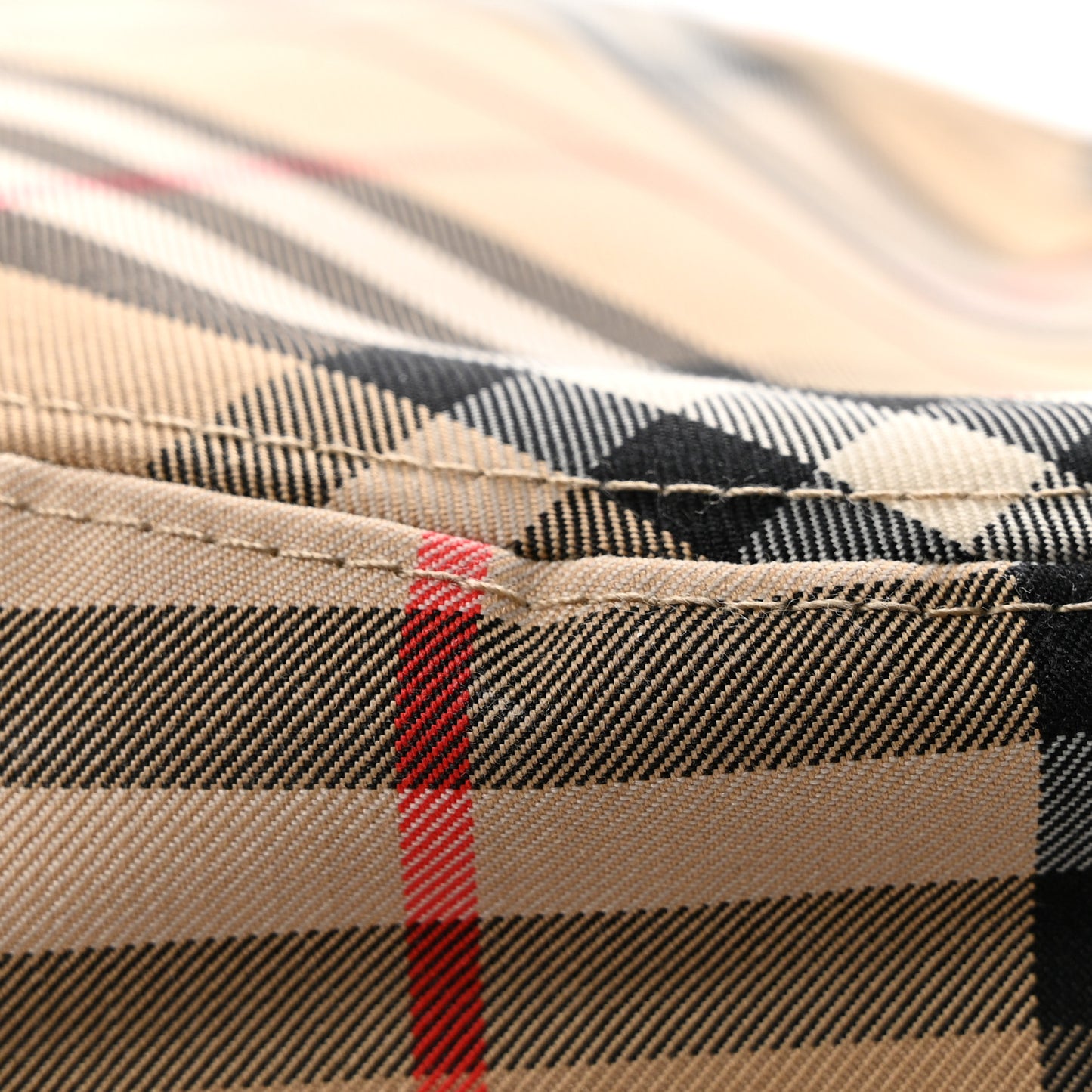 Technical Cotton Vintage Check Bucket Hat L Archive Beige