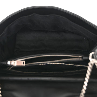 Saint Laurent Calfskin Y Quilted Monogram Medium Loulou Chain Satchel Black 5 of 14