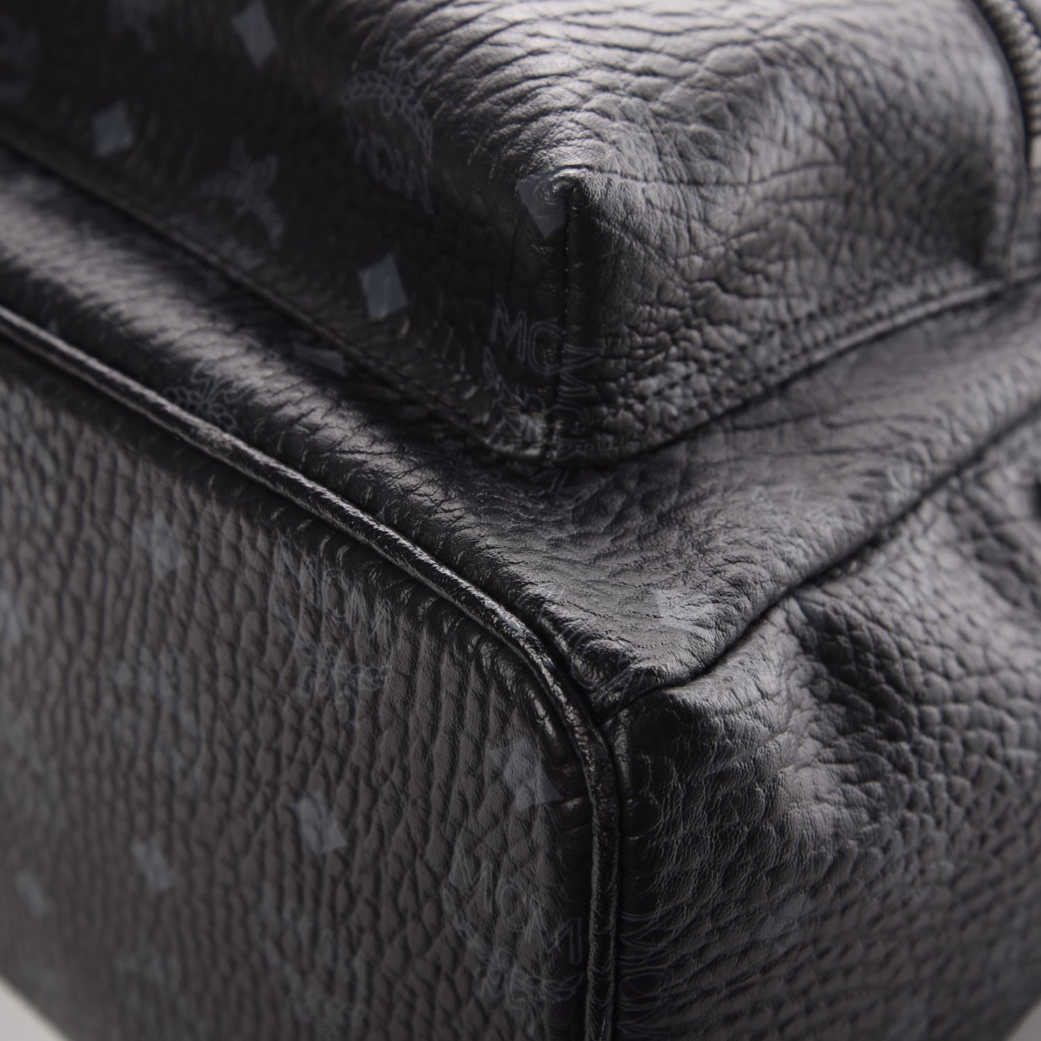 MCM Visetos Medium Side Studs Stark Backpack Black 10 of 10