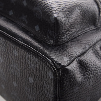 MCM Visetos Medium Side Studs Stark Backpack Black 10 of 10