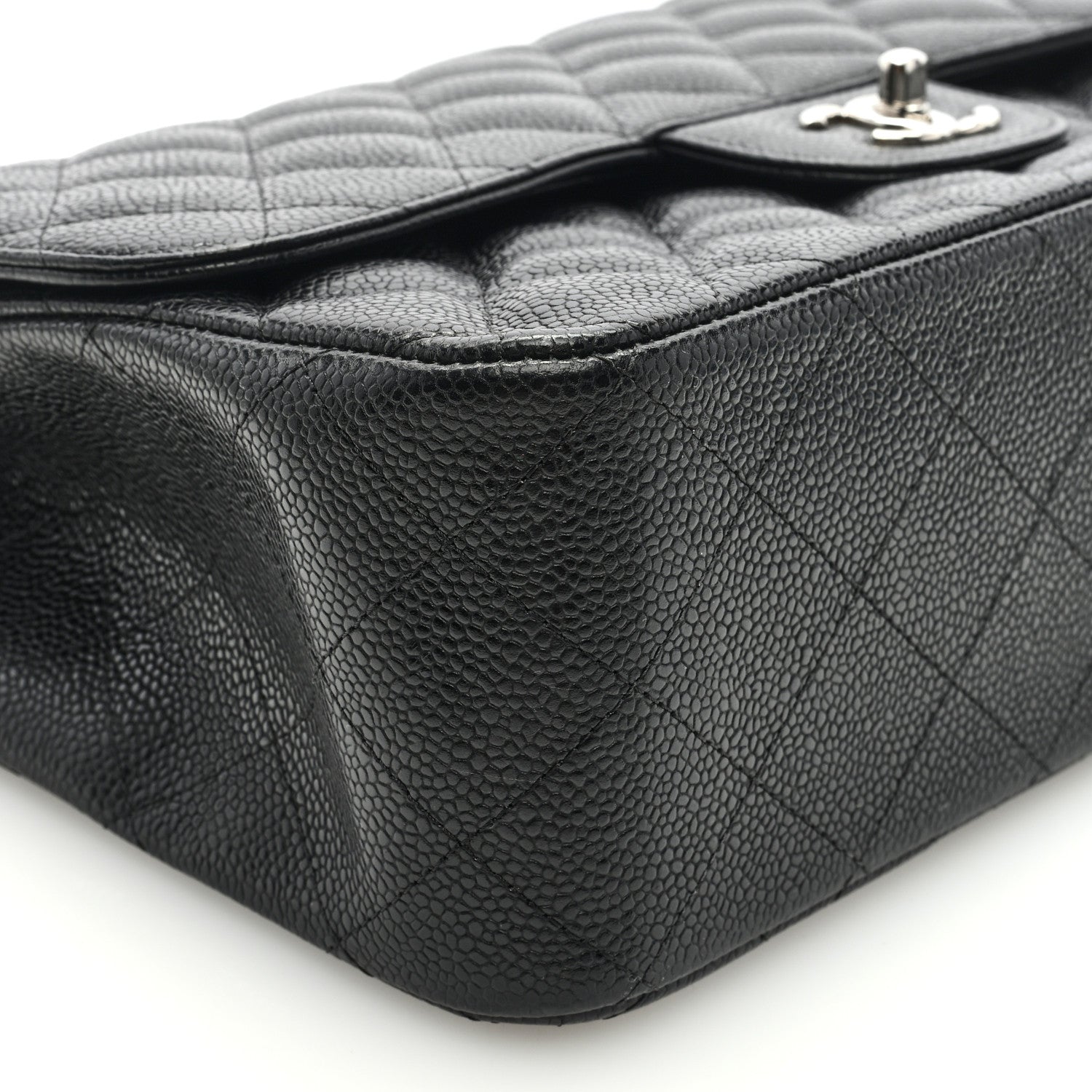 Chanel Caviar Quilted Jumbo Double Flap Black 8 of 9