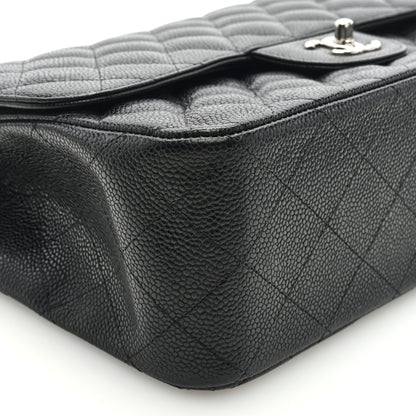 Chanel Caviar Quilted Jumbo Double Flap Black 8 of 9