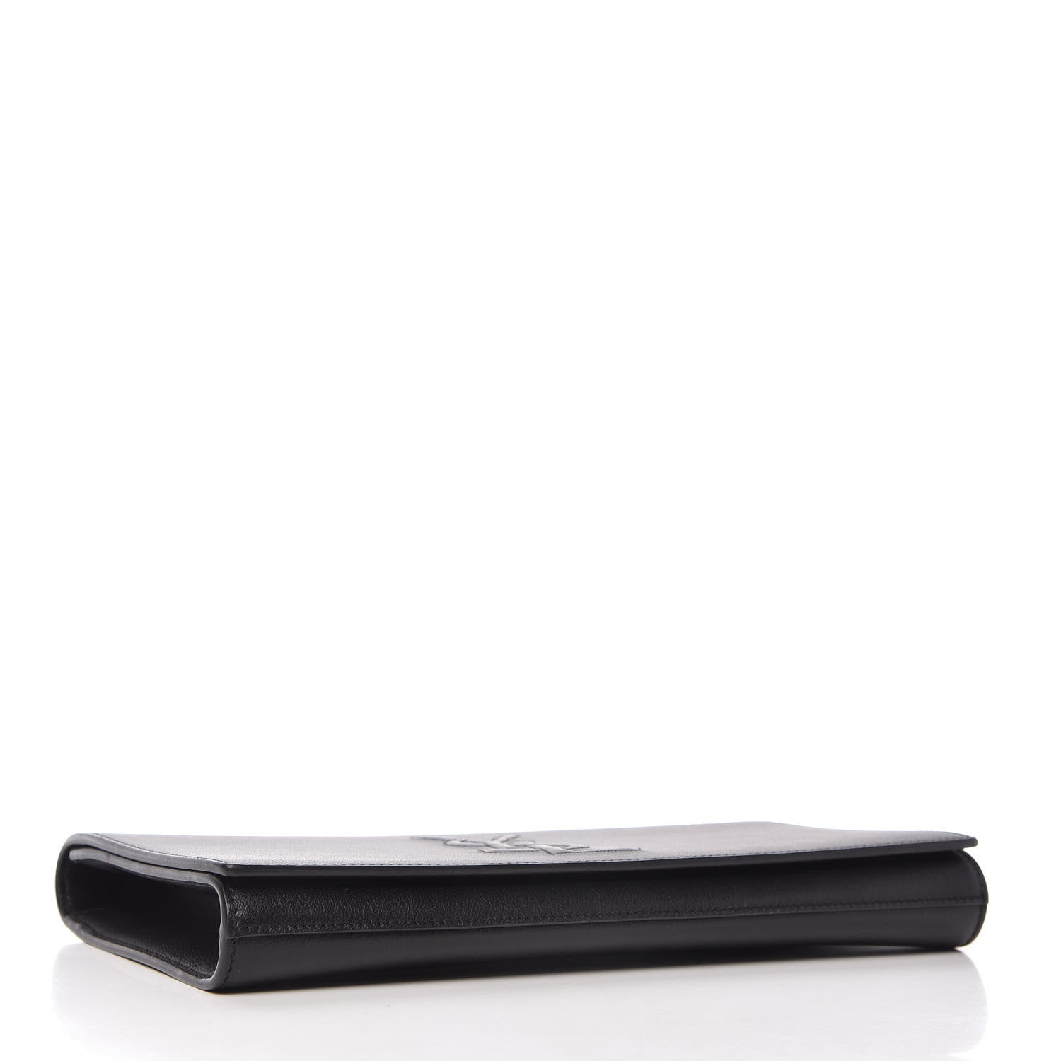 Saint Laurent Calfskin Monogram Large Belle De Jour Clutch Black 4 of 10