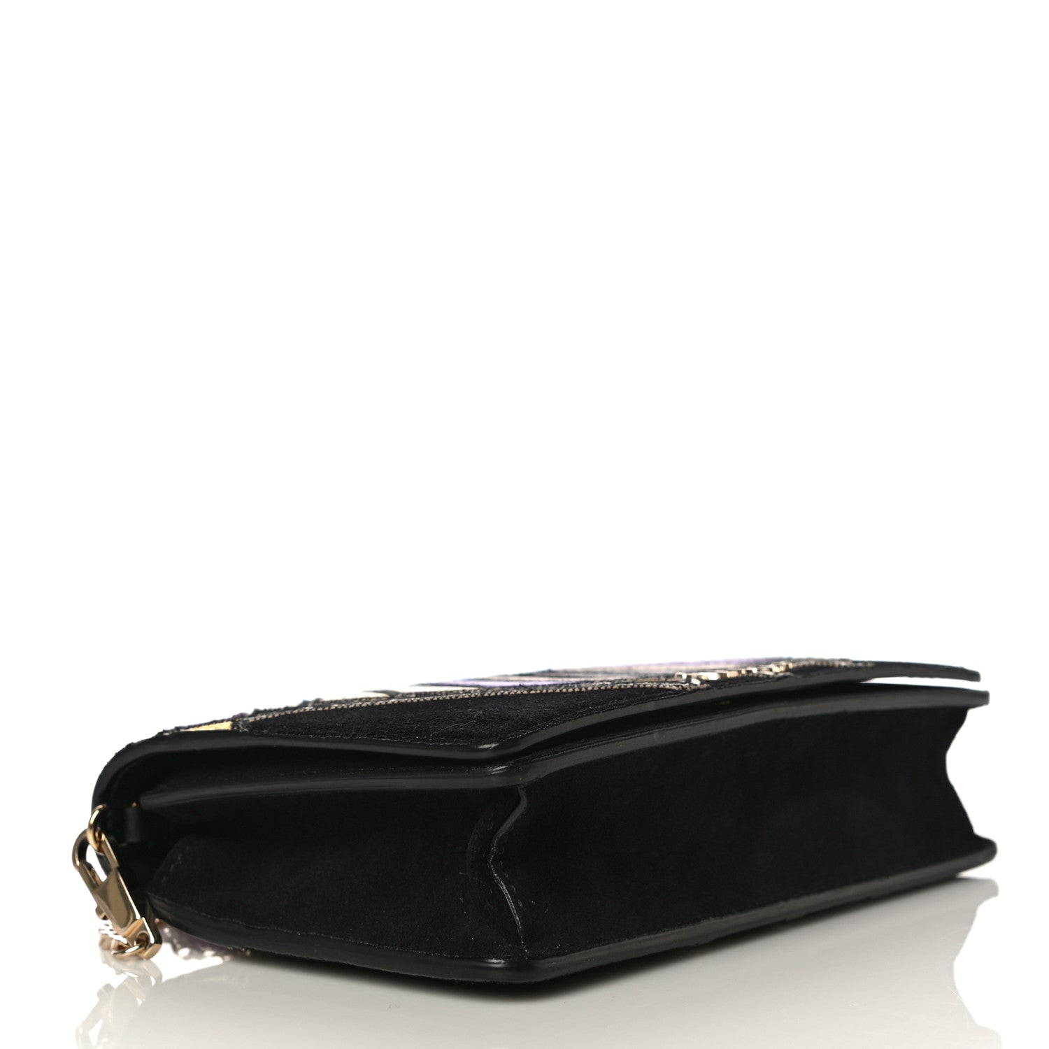 Givenchy Suede Calfskin Egyptian Print Mini Pandora Chain Wallet Multicolor 3 of 16