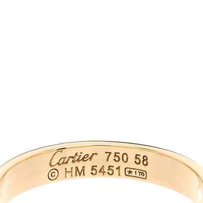 Cartier 18K Yellow Gold 3.5mm LOVE Wedding Band Ring 58 8.25 4 of 4