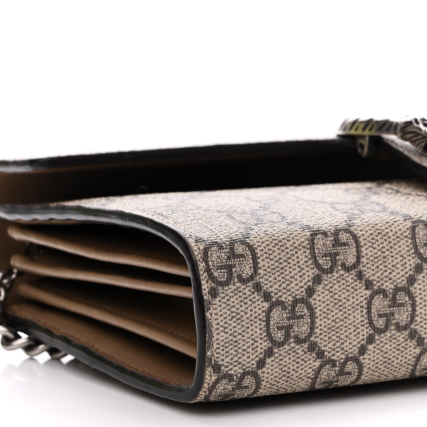 Gucci GG Supreme Monogram Mini Dionysus Chain Wallet Beige Taupe 10 of 12