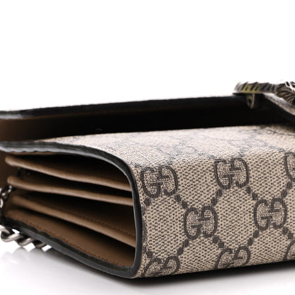 Gucci GG Supreme Monogram Mini Dionysus Chain Wallet Beige Taupe 10 of 12