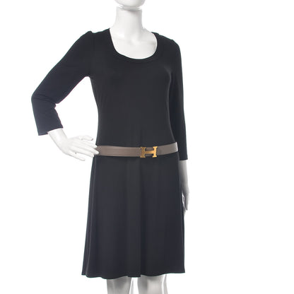 Hermes Epsom 32mm H Belt 90 Etain Bleu Saphir 2 of 7