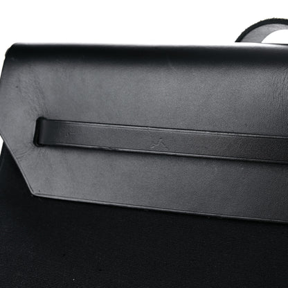 Hermes Toile Vache Hunter Herbag 50 Black 22 of 27