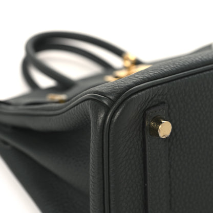 Hermes Togo Birkin 25 Vert Fonce 9 of 13