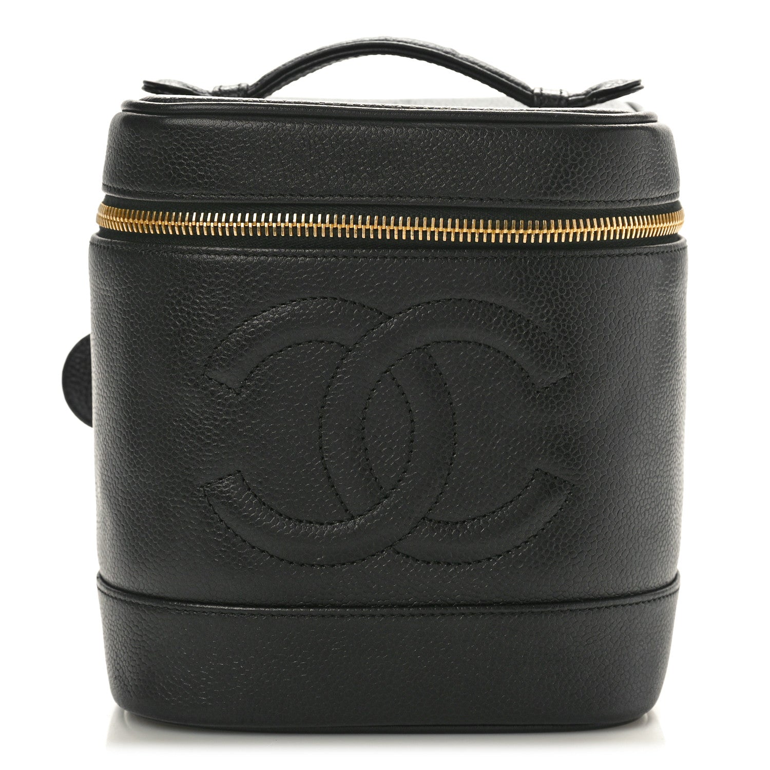 Chanel Caviar Vanity Cosmetic Case Black 1 of 10