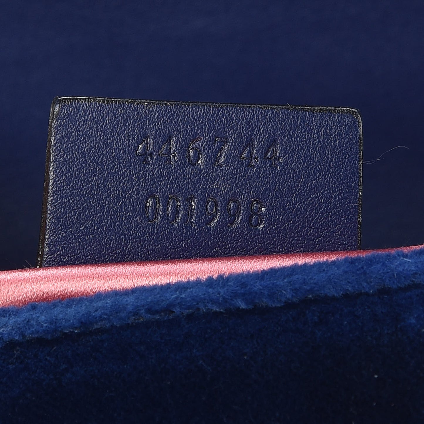 Velvet Matelasse Mini GG Marmont Shoulder Bag Cobalt Blue