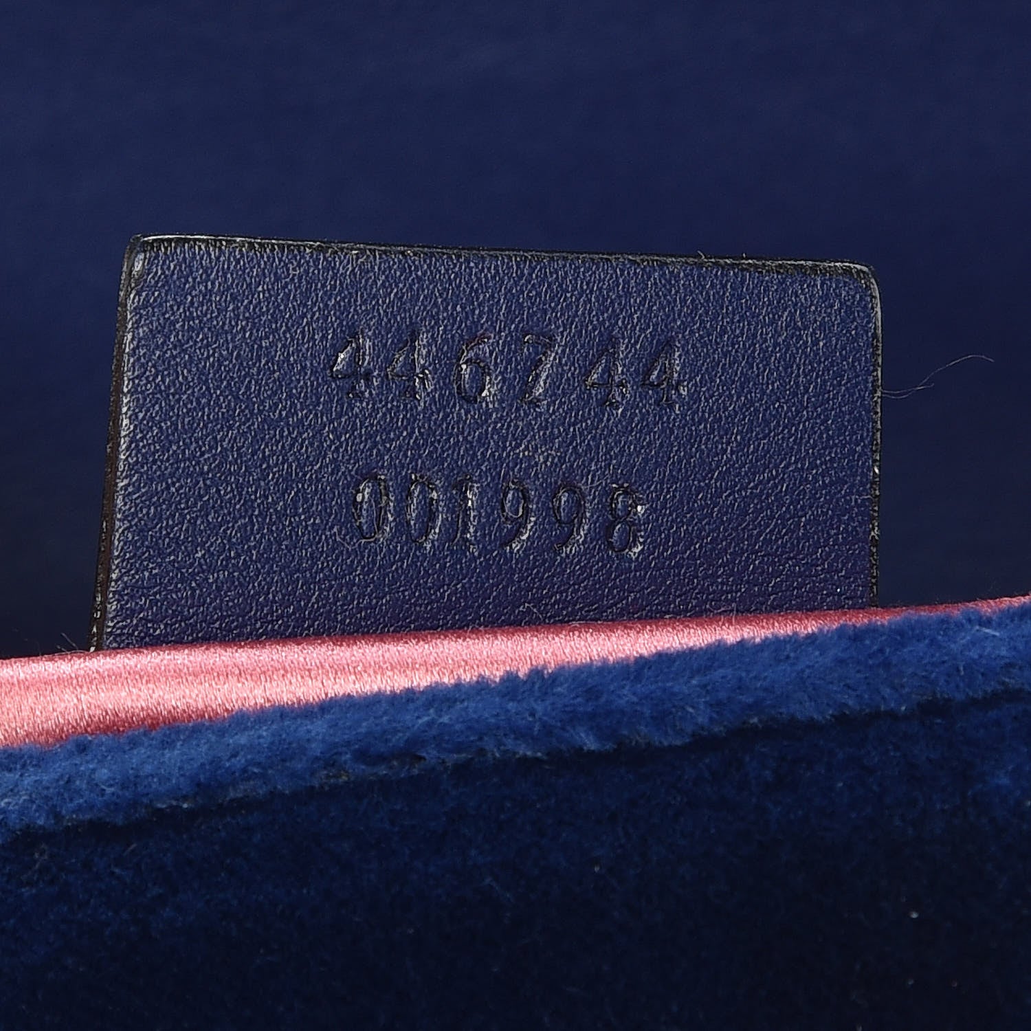 Gucci Velvet Matelasse Mini GG Marmont Shoulder Bag Cobalt Blue 9 of 12