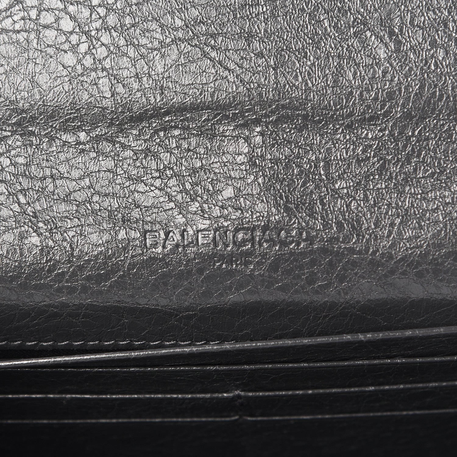 Balenciaga Agneau Classic Silver Hardware Money Wallet Gris Fossile 6 of 8