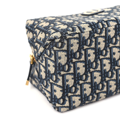 Christian Dior Oblique 30 Montaigne Cosmetic Pouch Blue 9 of 10