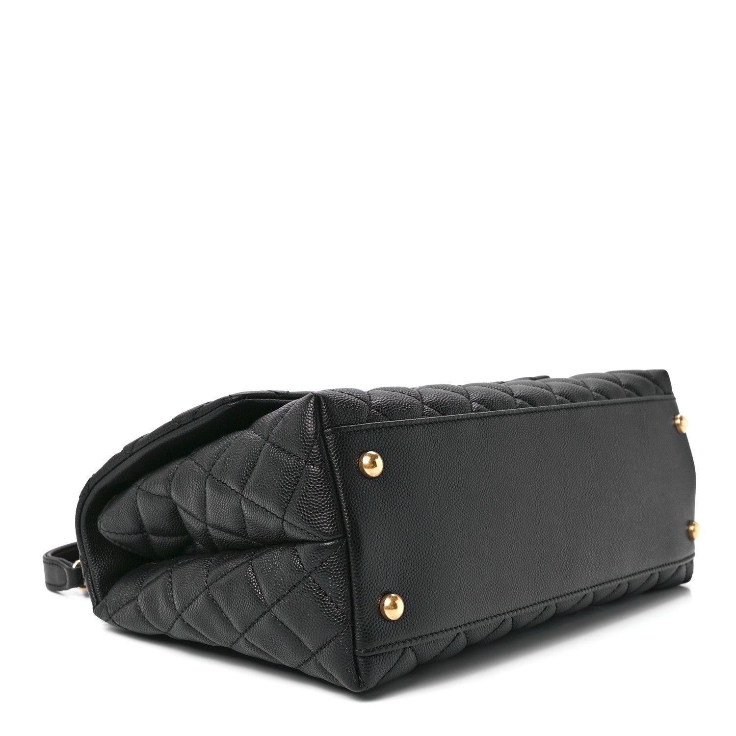 Chanel Caviar Quilted Small Coco Handle Flap Black 4 of 13