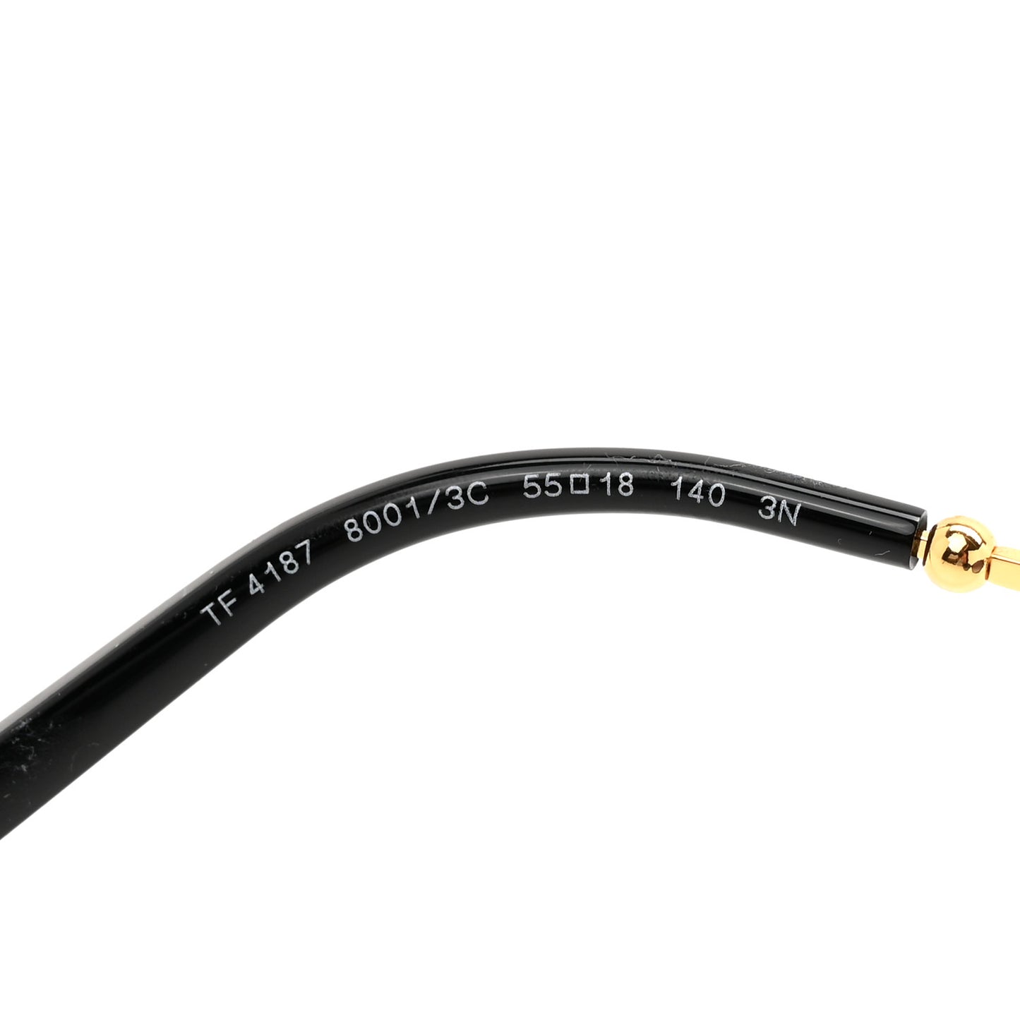 1837 Cat Eye TF4187 Sunglasses Black Gold