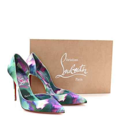 Christian Louboutin Satin Melancholia Iriza 100 Pumps 37.5 Multicolor 9 of 9