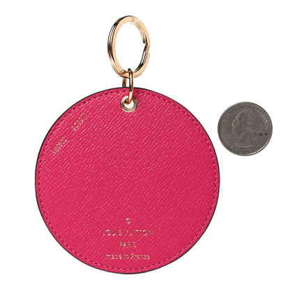 Louis Vuitton Damier Azur 2021 Christmas Animation Hollywood Bag Charm Key Ring Fuchsia 2 of 6