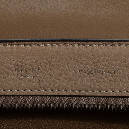 Celine Drummed Calfskin Suede Medium Trapeze Dune 7 of 9