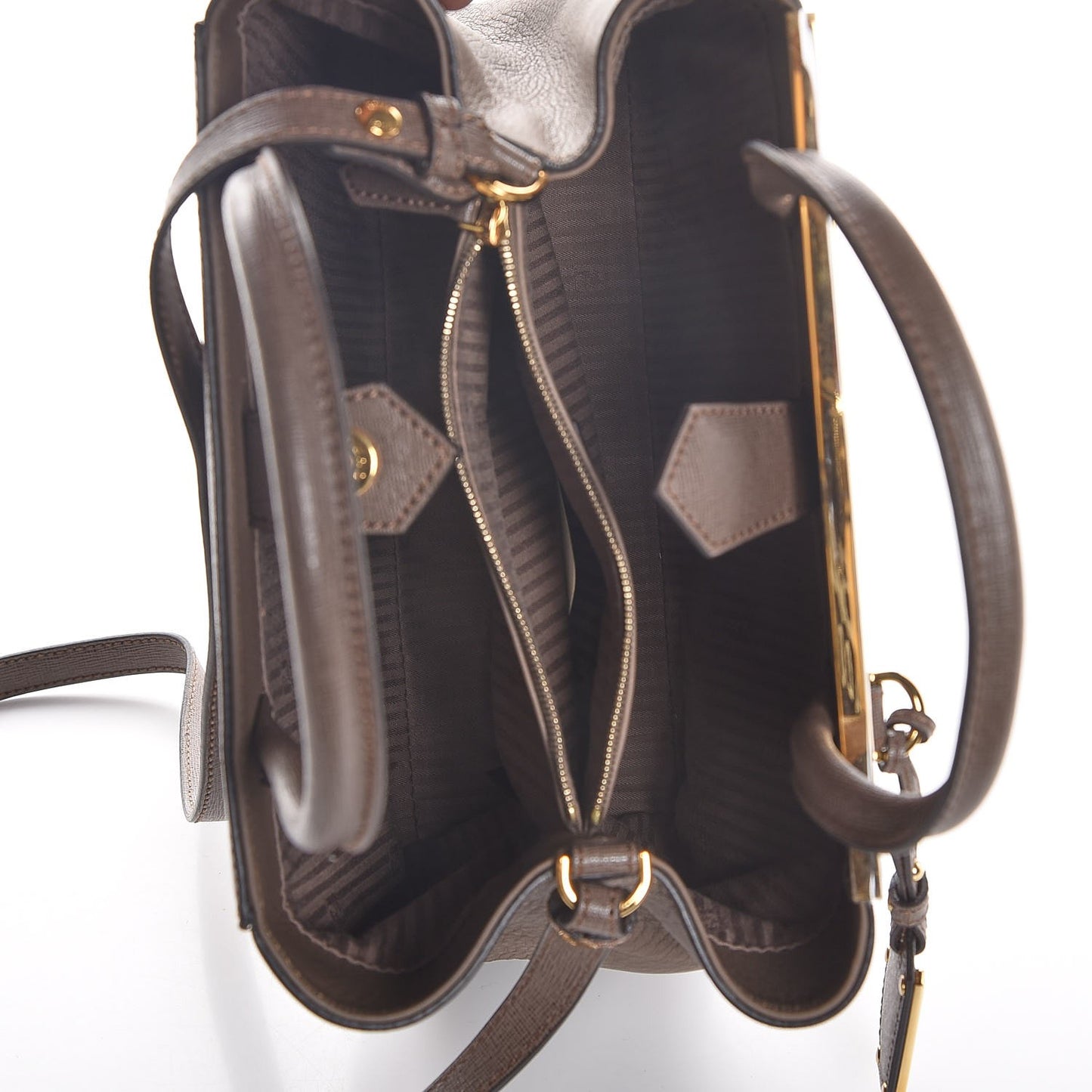 Vitello Elite Flamingo Petite 2Jours Tote Seppia