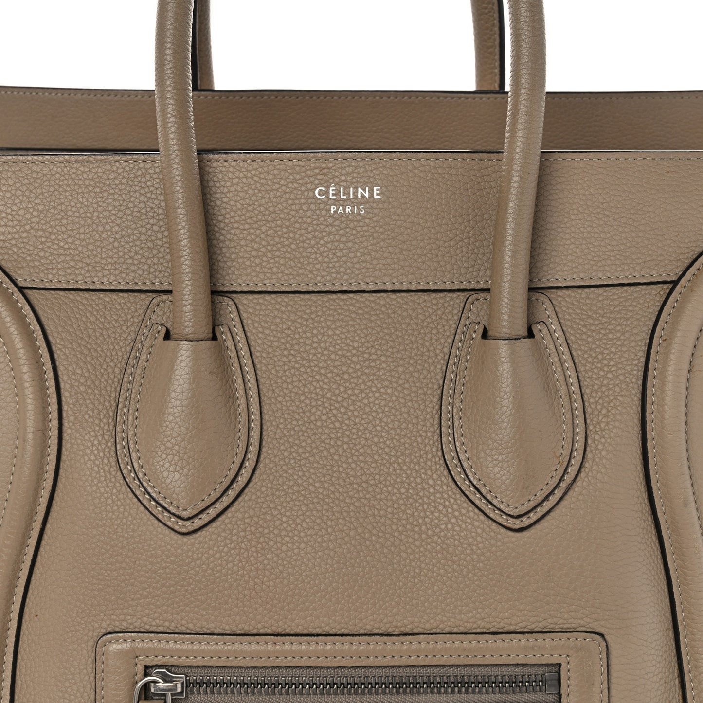 Drummed Calfskin Mini Luggage Dune