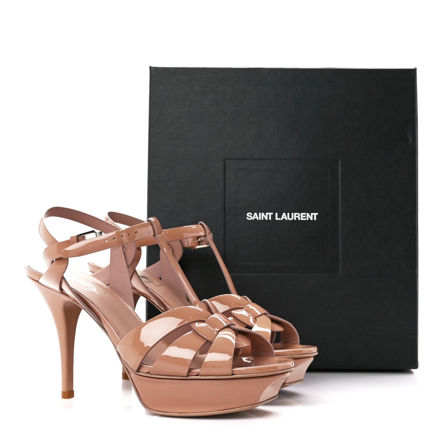 Patent Tribute 75 Platform Sandals 38 Nude