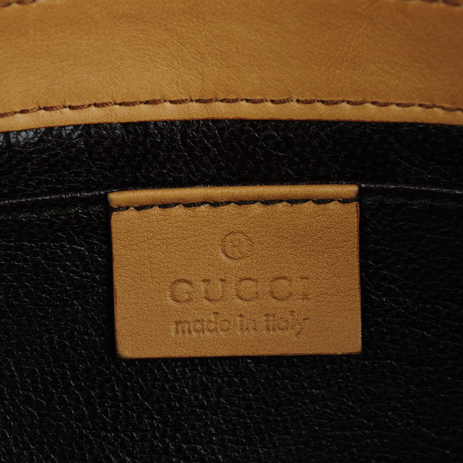 Gucci Calfskin Horsebit Chain Clutch Tan 7 of 8