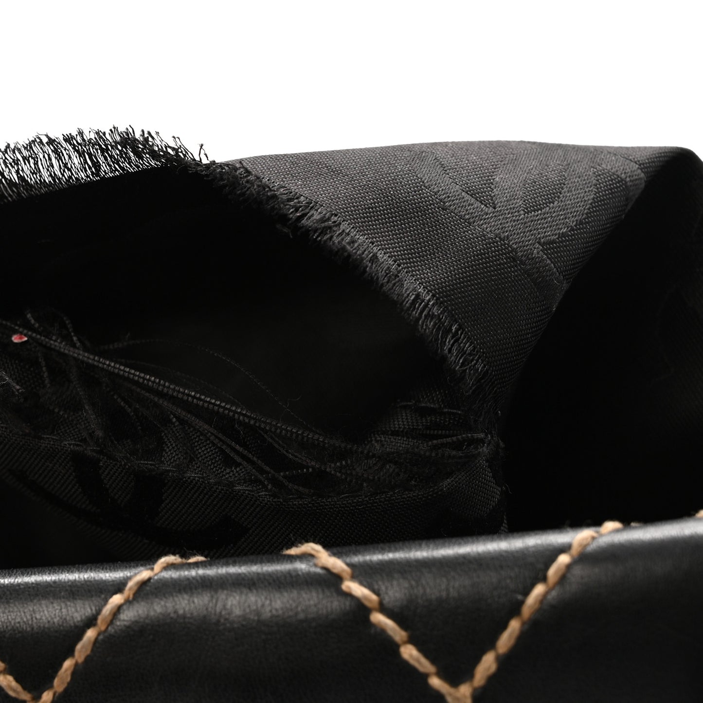 Calfskin Wild Stitch Large Tote Black