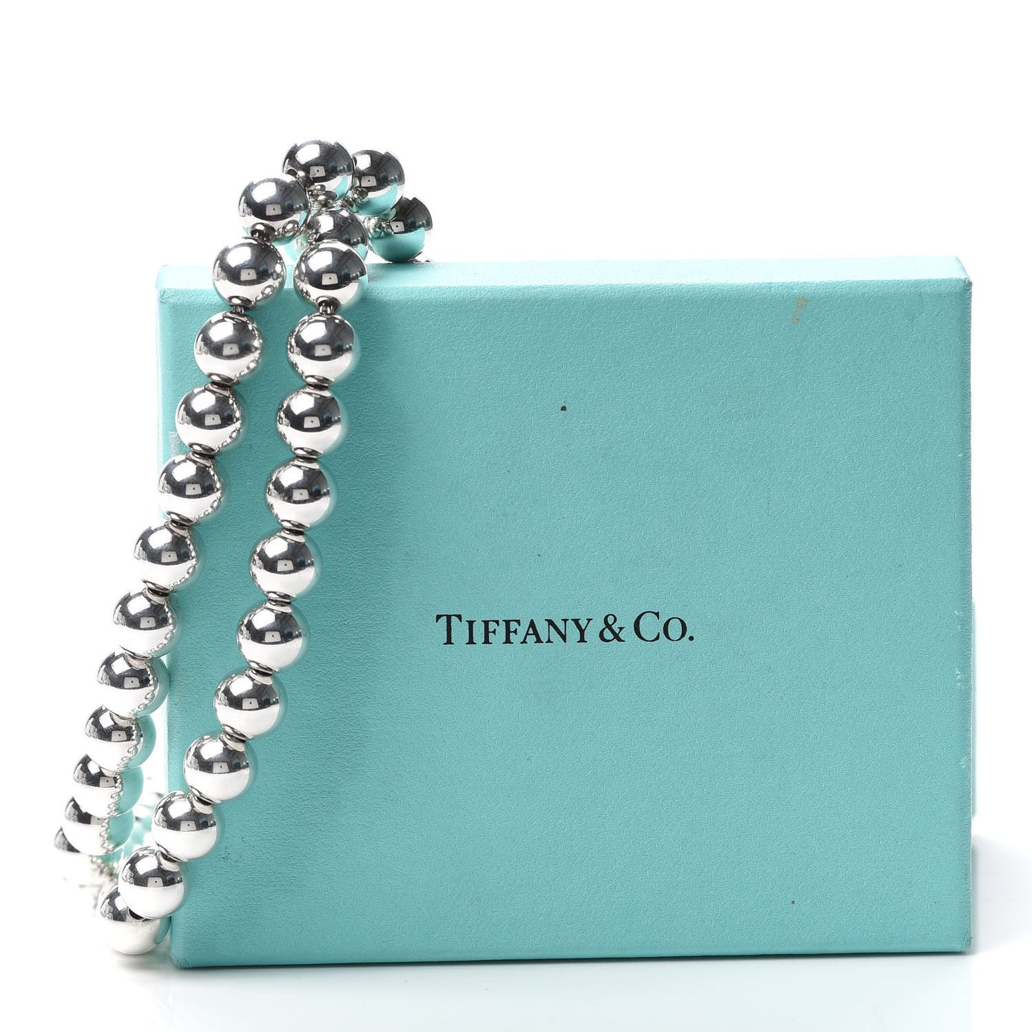 Sterling Silver 10mm HardWear Ball Necklace 36"
