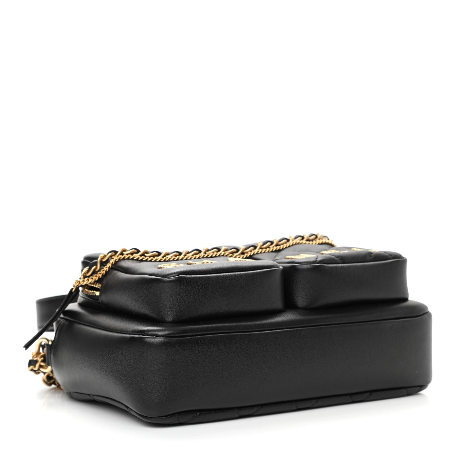 Chanel Calfskin Quilted Small Camera Case Black 4 of 11