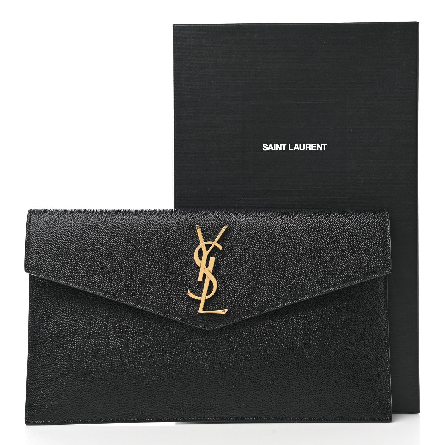 Saint Laurent Grain De Poudre Uptown Pouch Black 8 of 8