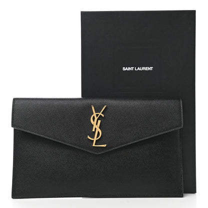 Saint Laurent Grain De Poudre Uptown Pouch Black 8 of 8