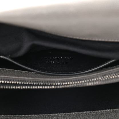 Saint Laurent Matelasse Chevron Monogram Large College Satchel Grey 7 of 9