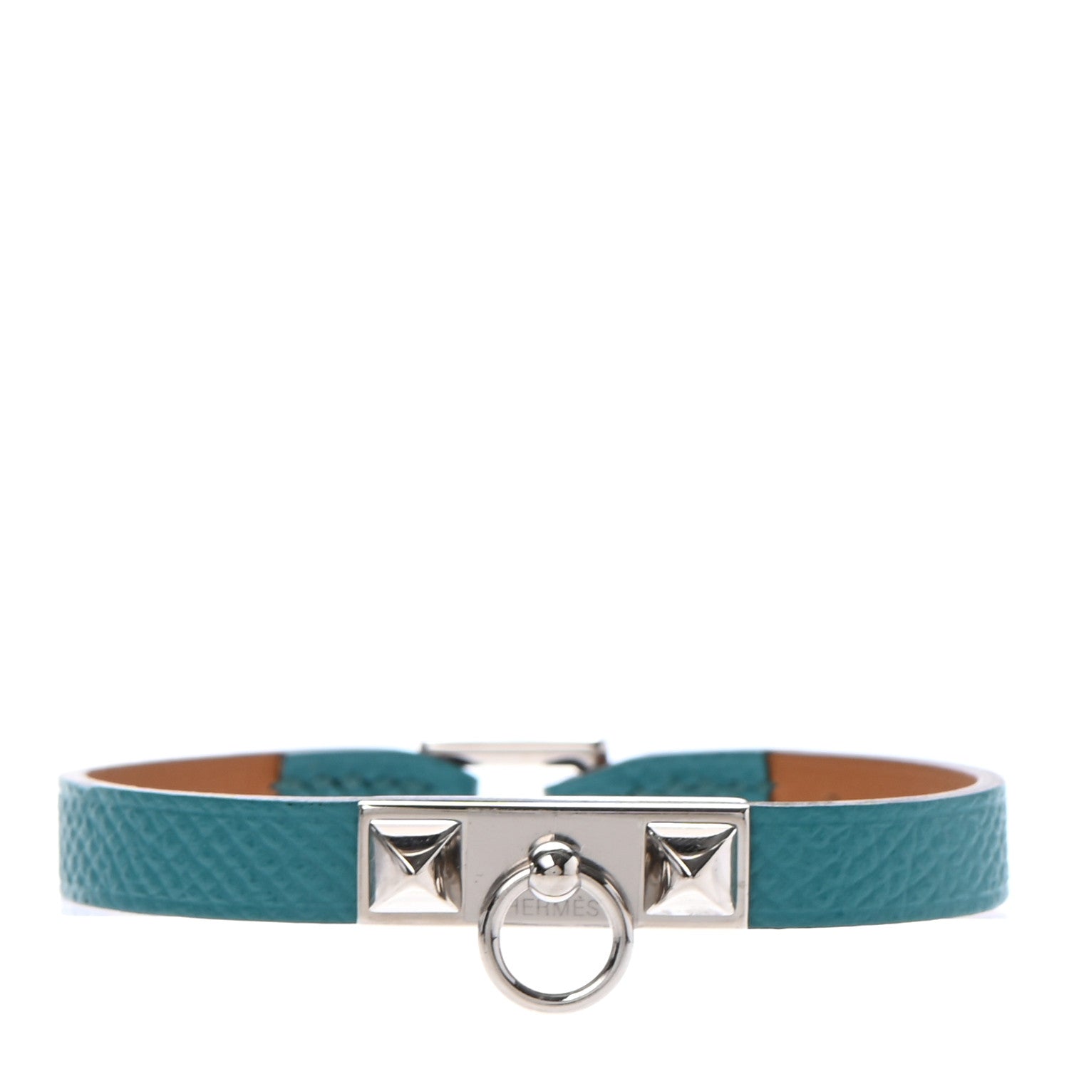 Hermes Epsom Micro Rivale Bracelet S Bleu Paon 1 of 8